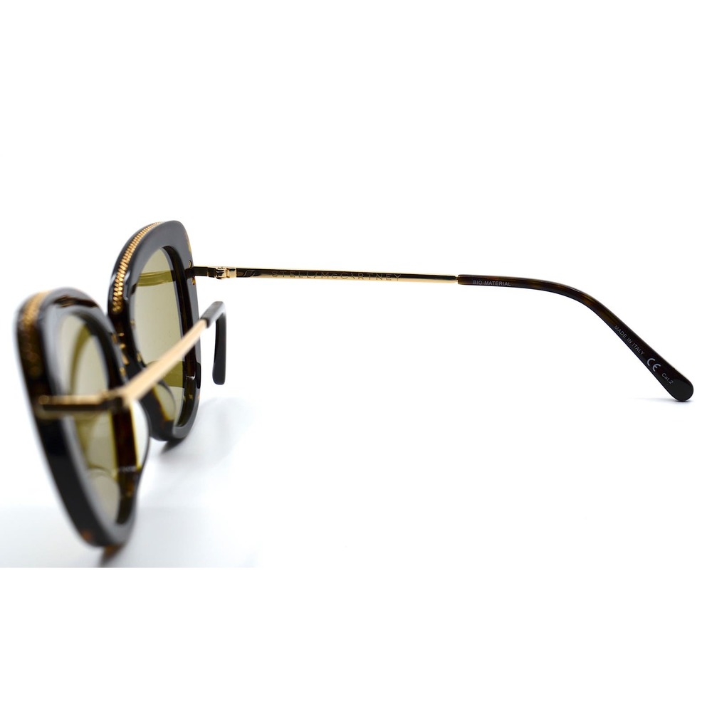 STELLA McCARTNEY SC0189s HAVANA GOLD AUTHENTIC SUNGLASSES - Picture 7 of 10
